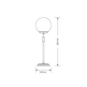 Kutek Mood ULTIMO - Lampă de noptieră ULT-LN-1(T) - titanium [2]