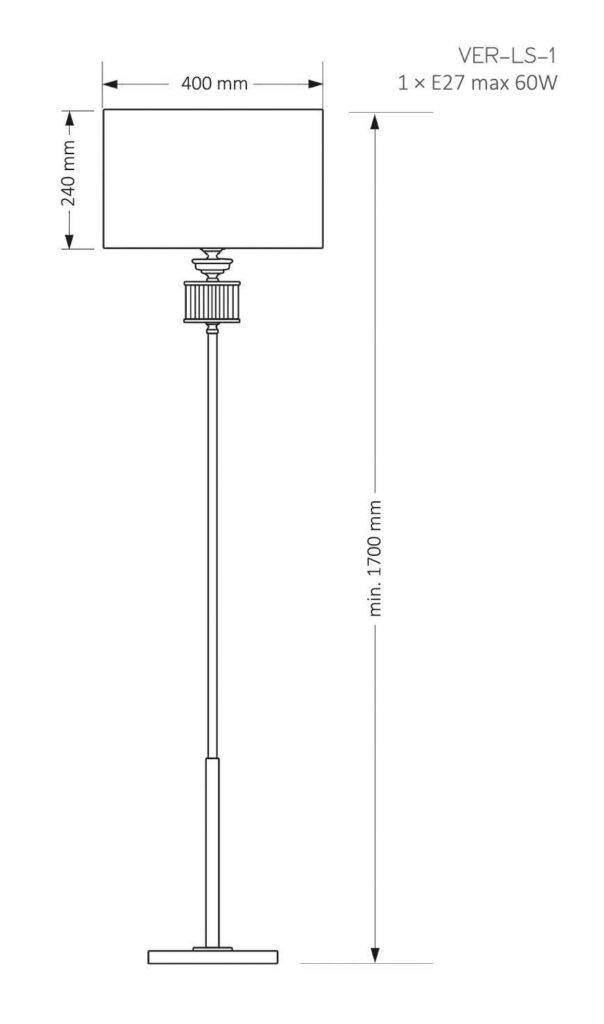 Kutek Mood VERDE - Lampă de podea VER-LS-1(ZM) - auriu mat [2]