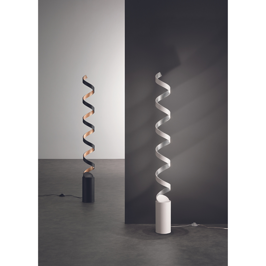 LAMPADAR LED HELIX ALBĂ E ARGINTIU 30W 1700LM 3000K 14,5X14,5X152CM [2]