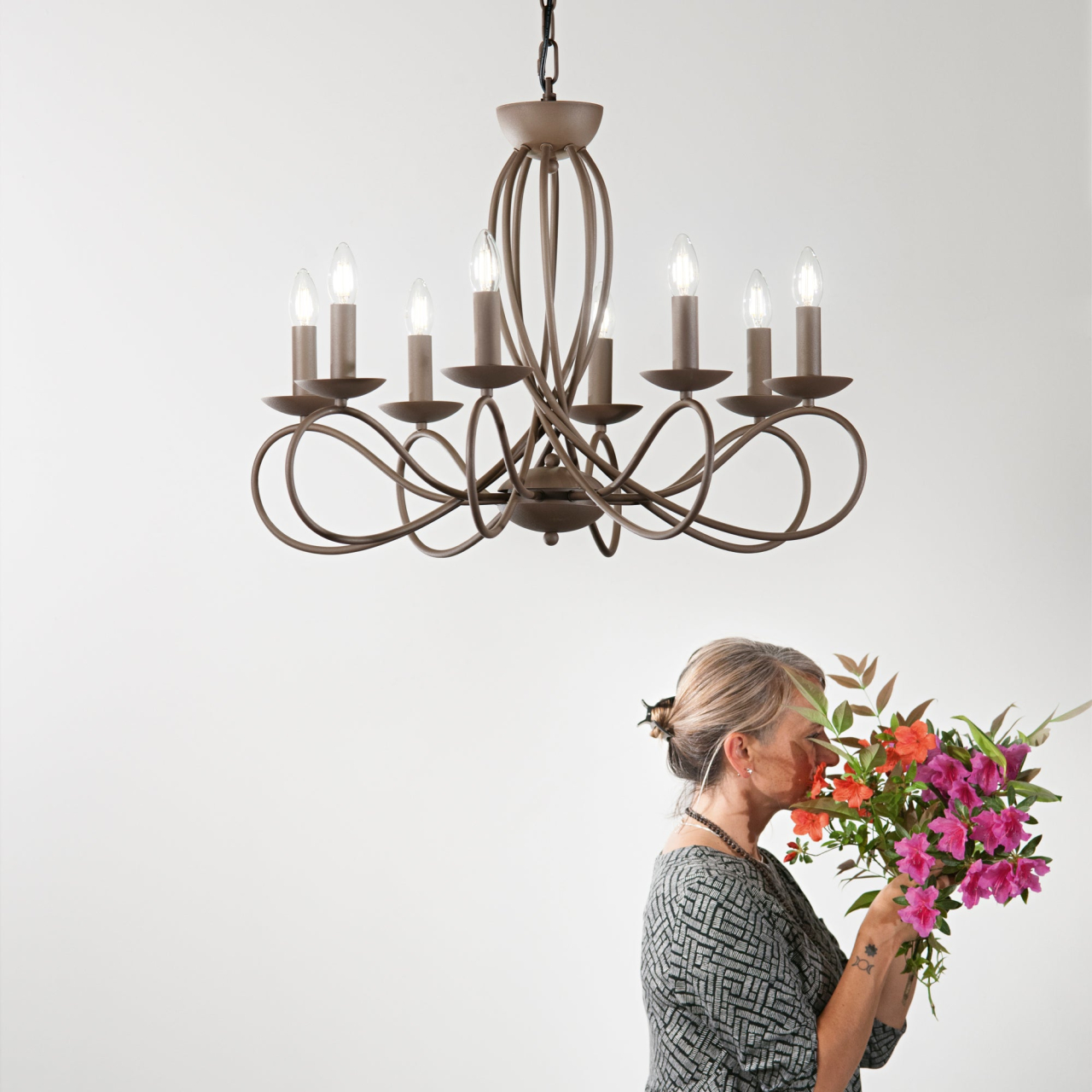 LAMPADARIO GINEVRA CORTEN 8XE14 70X120CM [3]