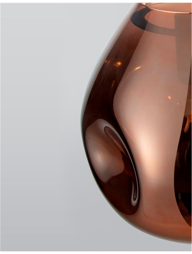 LAVA suspensie SP1 - 9190401 - Copper Metal Handmade Copper Glass [3]