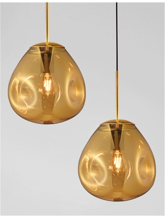 LAVA suspensie SP1 - 9190403 - Gold Metal Handmade Gold Glass [5]