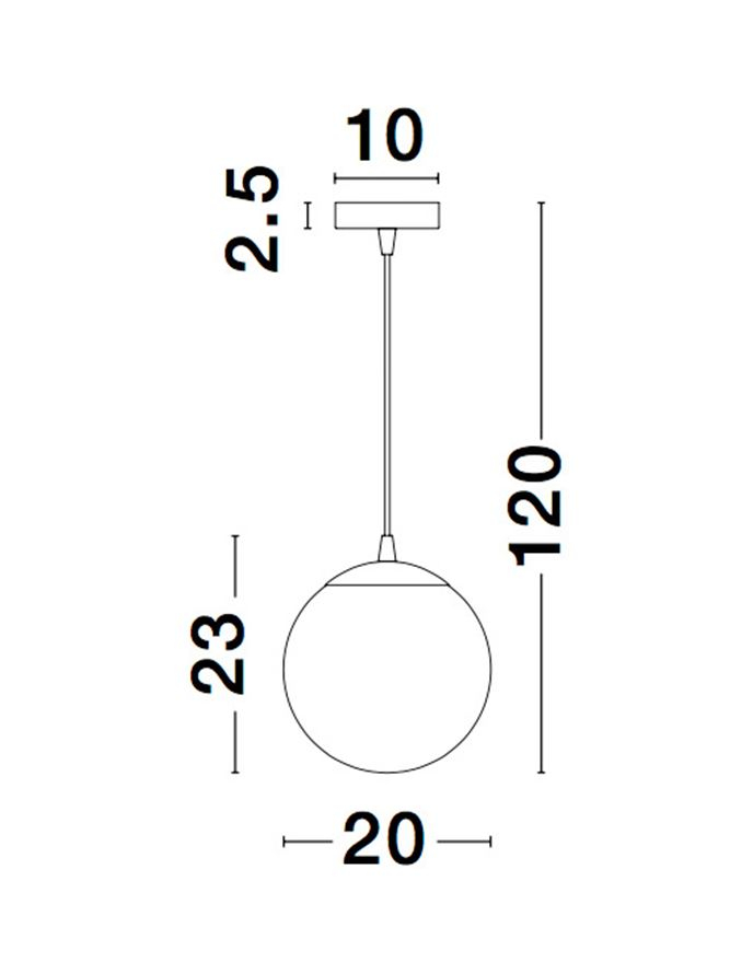 LAZIONE suspensie SP1 - 9080200 - Gradient Smoke Glass Chrome Aluminium [4]