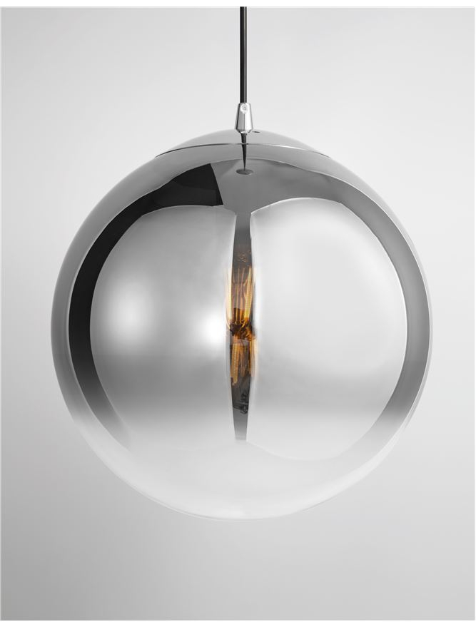 LAZIONE suspensie SP1 - 9080300 - Gradient Smoke Glass Chrome Aluminium [1]