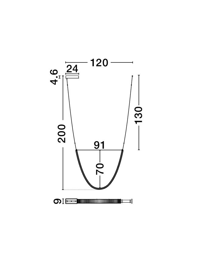 Suspensie moderna cristal Lazura Sp1 LINE - 62W - corpuri de iluminat moderne [5]