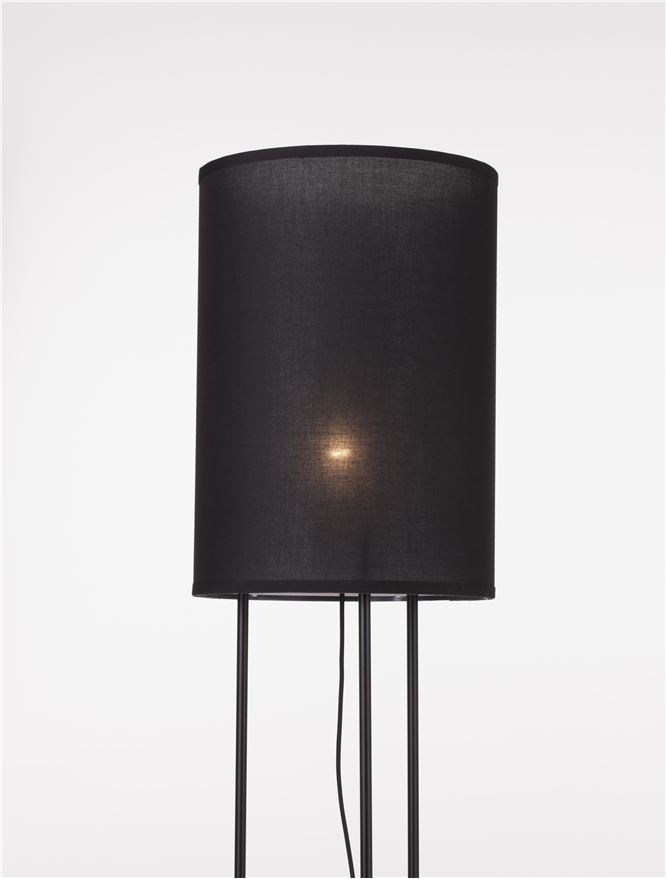 LEITH lampadar - 9043301 - Black Fabric Shade & Black Aluminium [4]