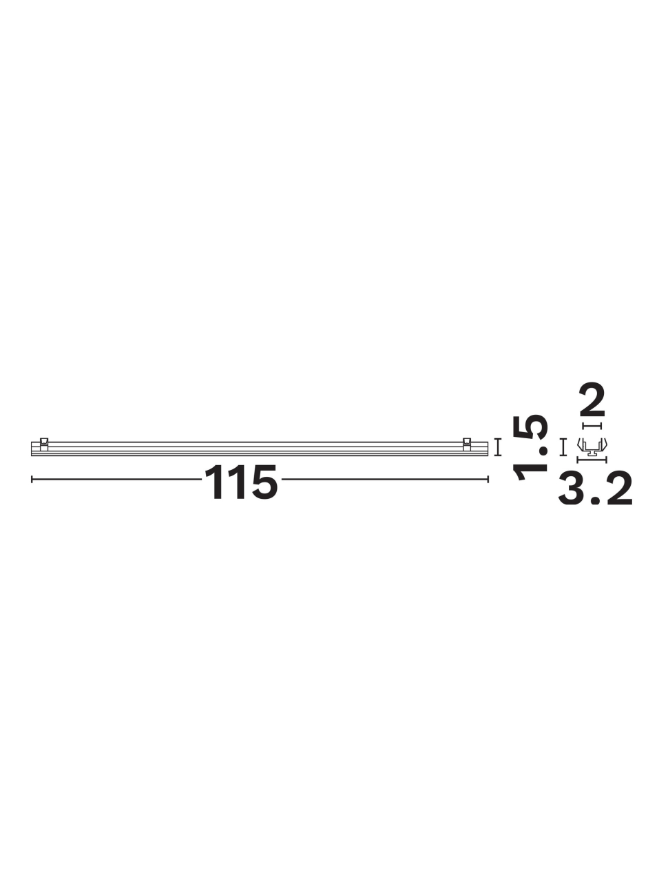 Linear Lighting Profiles B-Sandy black Alum-L115 [2]