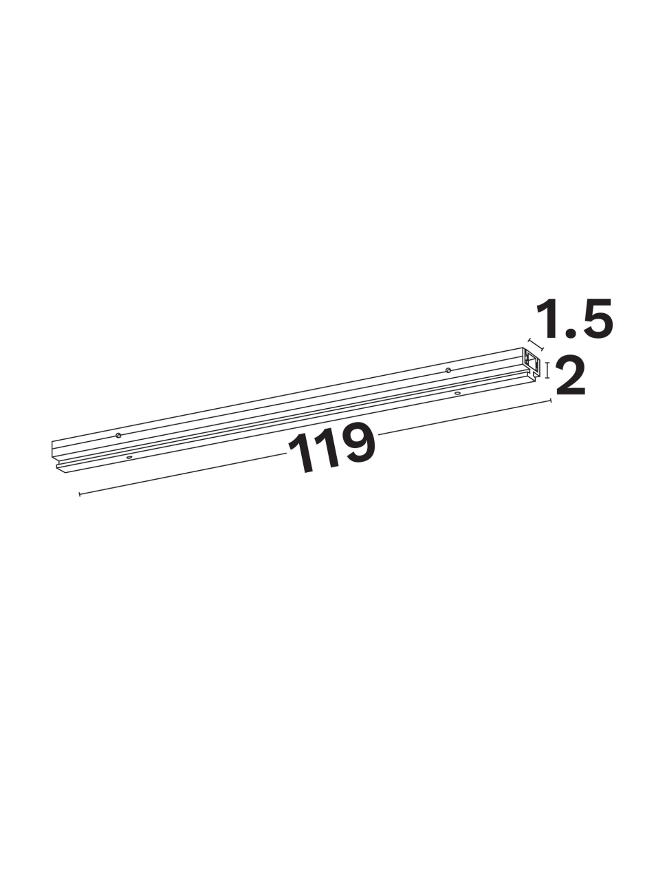 Linear Lighting Profiles B-when surfaced mounted-L119 [4]