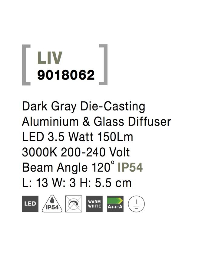 LIV aplica exterior LED 9018062 [8]