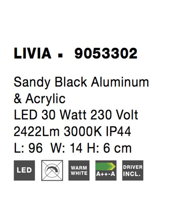LIVIA aplica -  9053302 - Sandy White Aluminium & Acrylic [6]