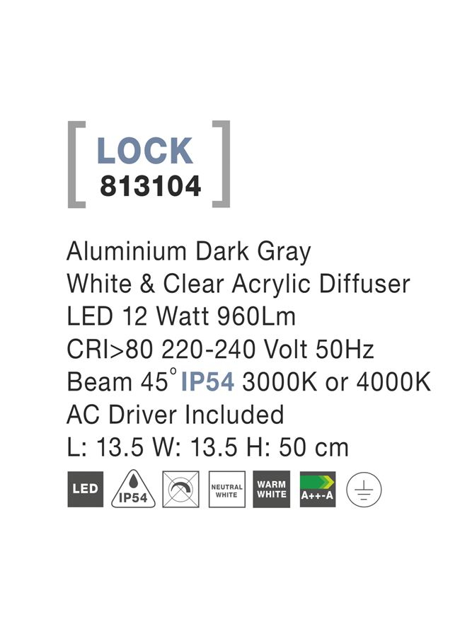 LOCK stalp exterior 813104 [4]
