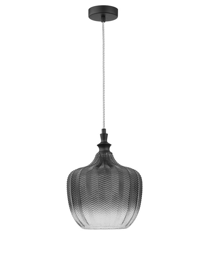 LONI suspensie SP1 - 9191242 - Matt Black Metal Smoky Gray Glass [2]