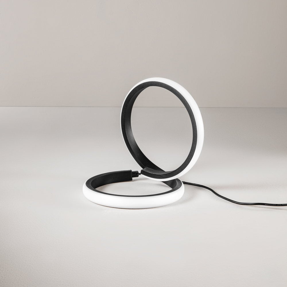 LUME ENDLESS LED 10W ALLUMINIO COLORE NERO CCT+DIM 18X18X20.5CM [1]
