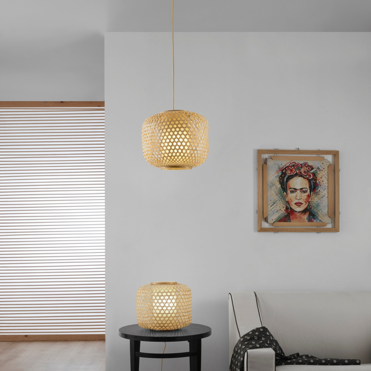 LUME ZEN LEGNO 1XE27 36X36X31CM [3]