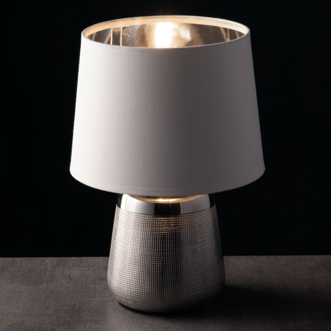 LUMETTO ECSTASY SILVER/BIANCO 1XE14 17X29CM [2]
