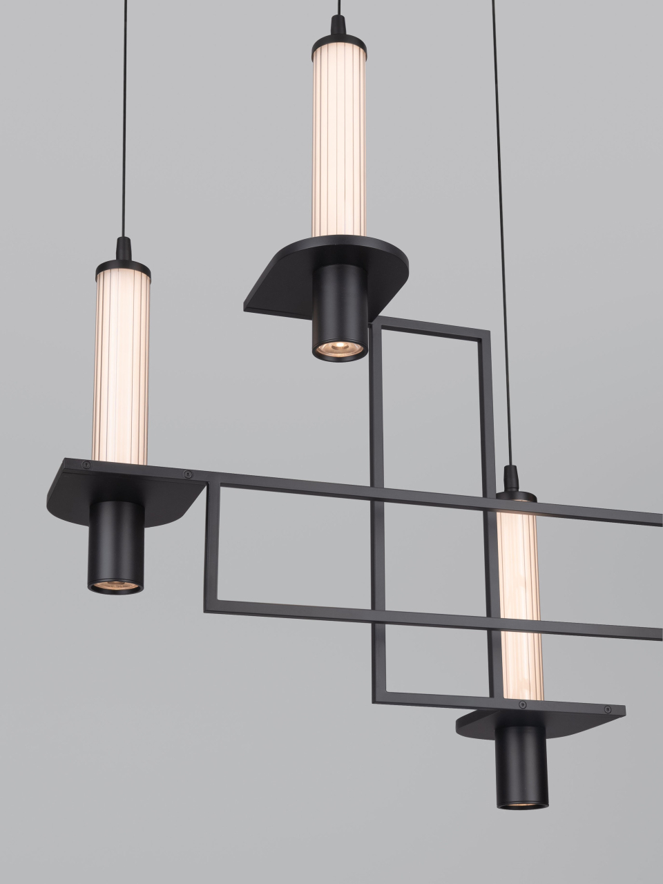 LUMIEN 1 black - suspensie moderna liniara LINE - LED [6]