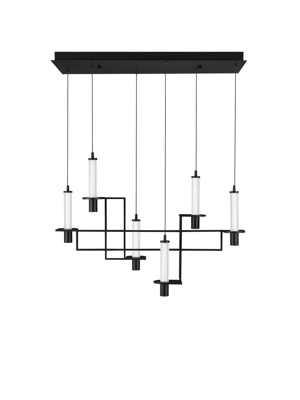 LUMIEN 1 black - suspensie moderna liniara LINE - LED [2]