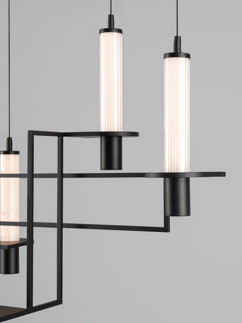 LUMIEN 1 black - suspensie moderna liniara LINE - LED [5]