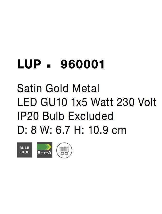 LUP aplica AP1 - 960001 - Satin Gold Metal [4]