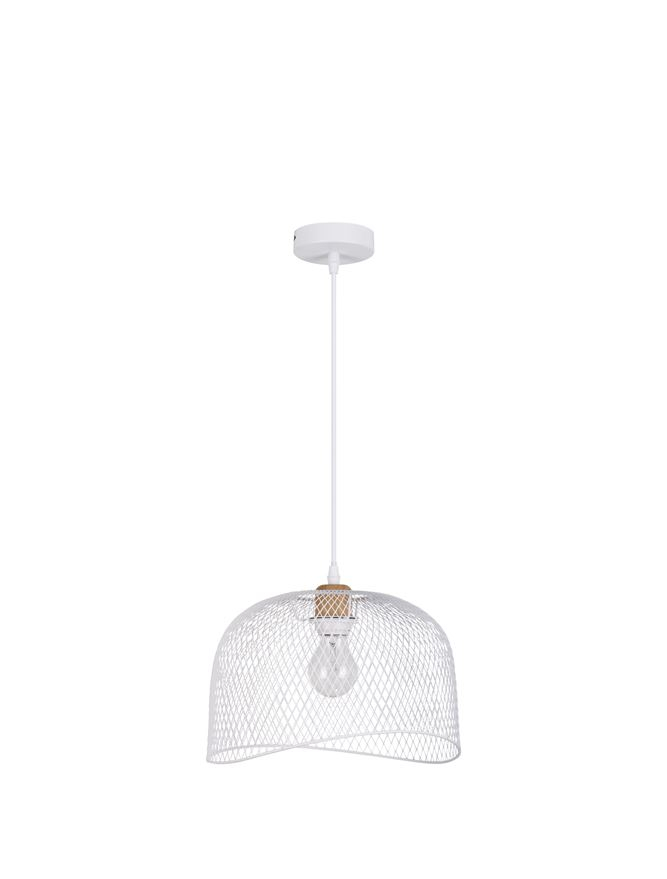 LYRON suspensie SP1 - 9555802 - Matt White Metal Natural Wood [2]