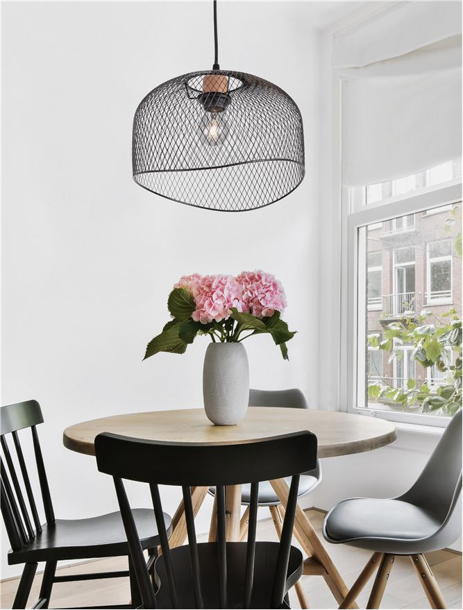 LYRON suspensie SP1 - 9555803 - Matt Black Metal Natural Wood [1]