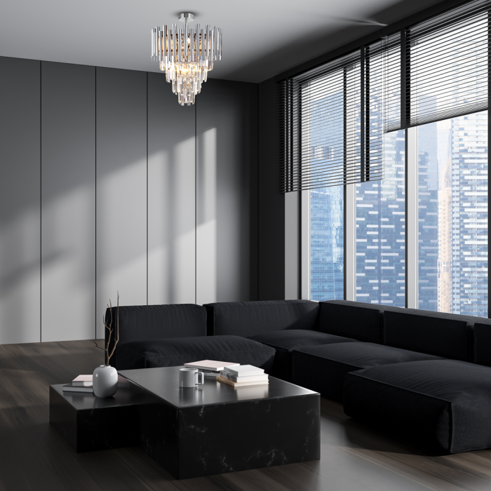 Candelabru modern Madison - finisaj crom MILAGRO 8805 (semiplafon) [4]
