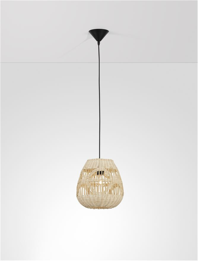 MARLO suspensie SP1 - 9586500 - Natural Ratan Black Fabric Wire & Base [4]