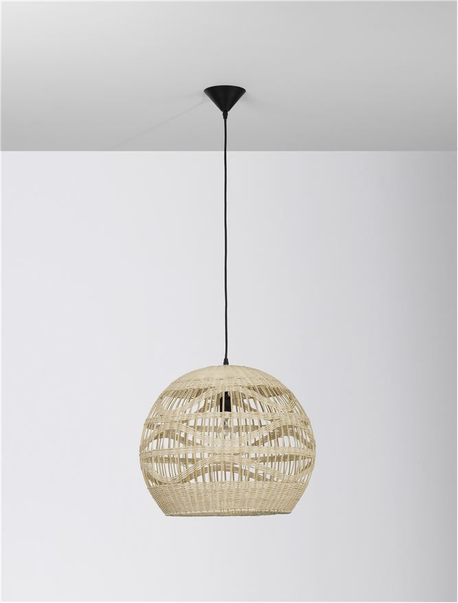 MARLO suspensie SP1 - 9586502 - Natural Ratan Black Fabric Wire & Base [3]