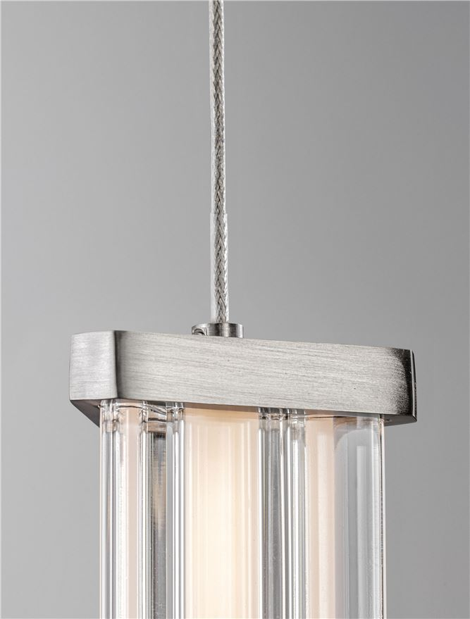 PHEME SP5 - Matt Black Metal Base, Satin Nickel & Clear Acrylic [6]