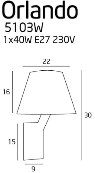 Maxlight 5103W/BLNM Orlando [2]