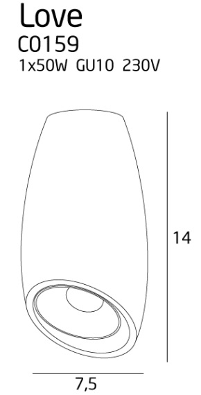 Maxlight C0159 Lofe - spot aplicat [4]