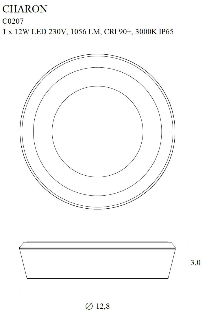 Maxlight C0207 Charon white IP65 [3]