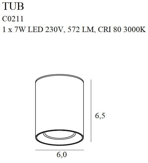 Maxlight C0211 Tub + Decorative ring RC0155/C0156 [4]