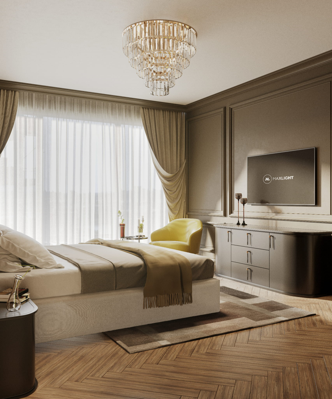 MAXLIGHT C0224 Plafoniera MONACO auriu Ø 80 cm [3]