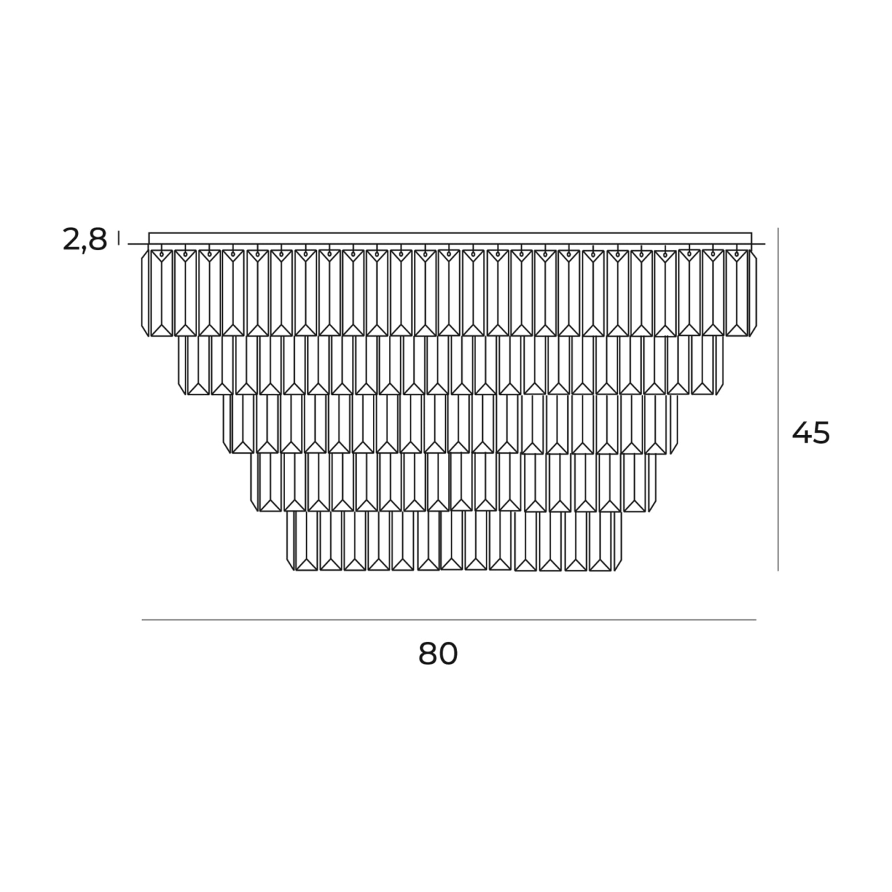 MAXLIGHT C0224 Plafoniera MONACO auriu Ø 80 cm [2]