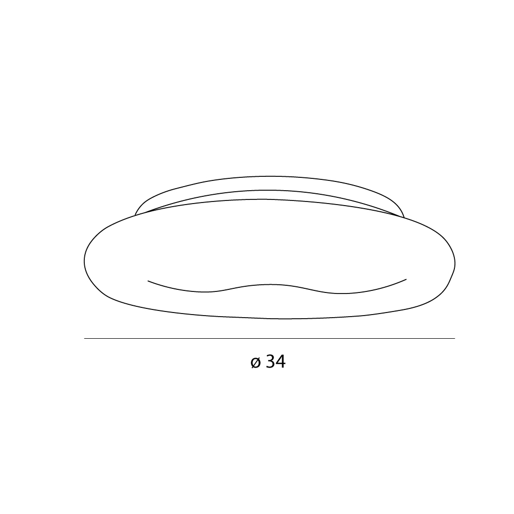 Maxlight C0233 Duo 34cm - plafoniera moderna [4]