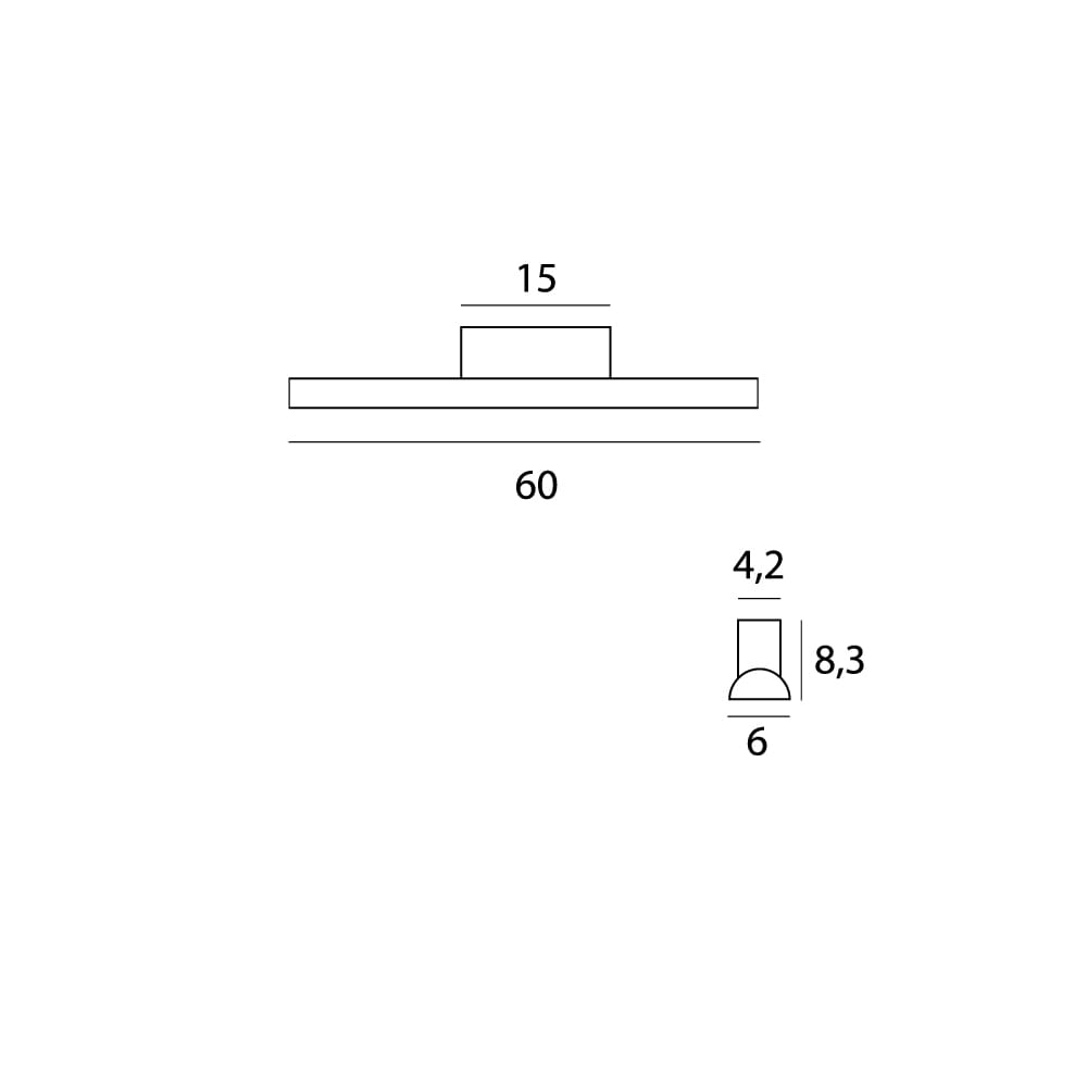 MAXLIGHT C0241 Aplice TAMPA 60CM 18W IP44 3000K [9]