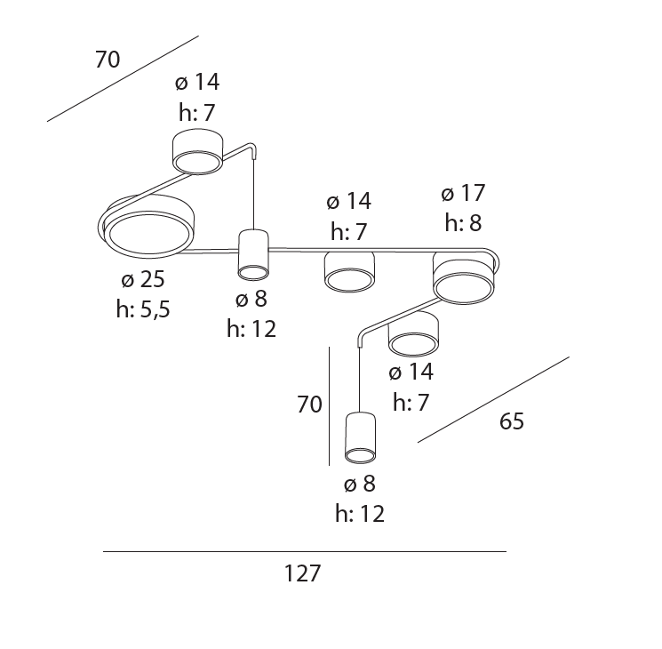 MAXLIGHT C0249 Plafoniera  ZUMAIA I [3]