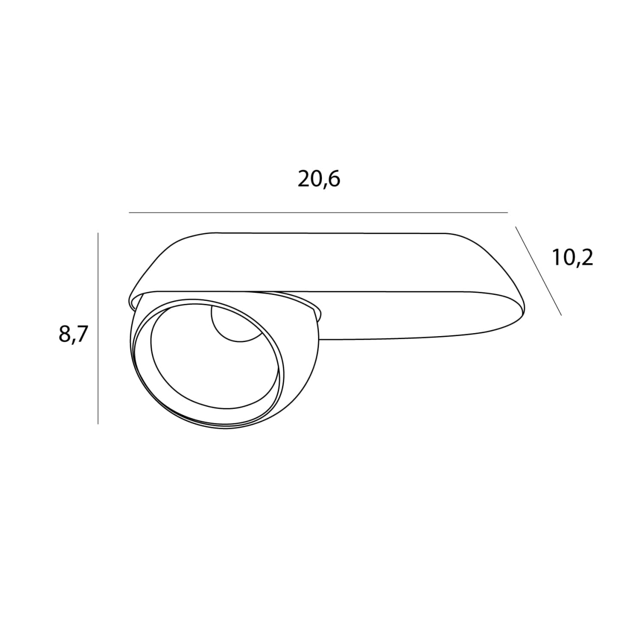 MAXLIGHT C0264 Plafoniera  ZEUS 10W Negru [2]