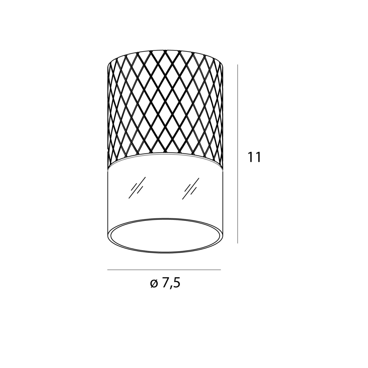 MAXLIGHT C0274 Plafoniera  FUSION RAL7044 [4]
