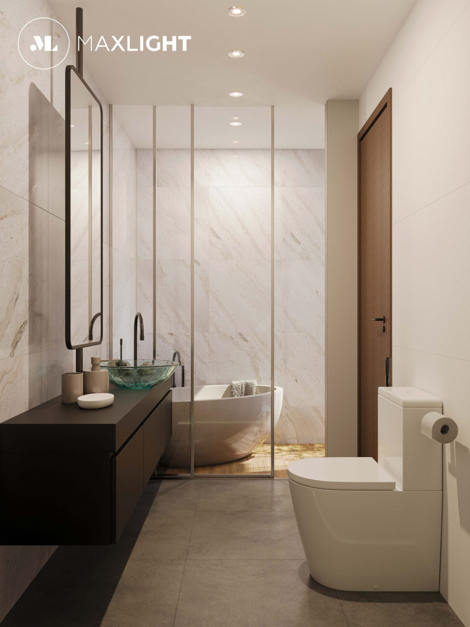 MAXLIGHT H0045 Spot incastrat AQUA IP65 CROM [3]