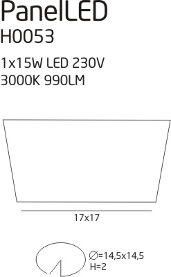 Maxlight H0053 Panelled Square [2]