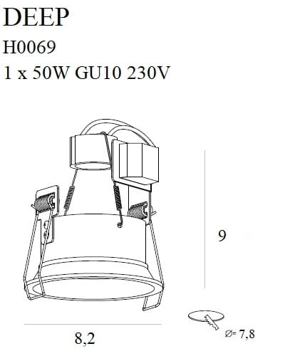 Maxlight H0069 Deep - spot incastrat [5]