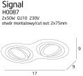 MAXLIGHT H0087 SPOT INCASTRAT SIGNAL II NEGRU [4]
