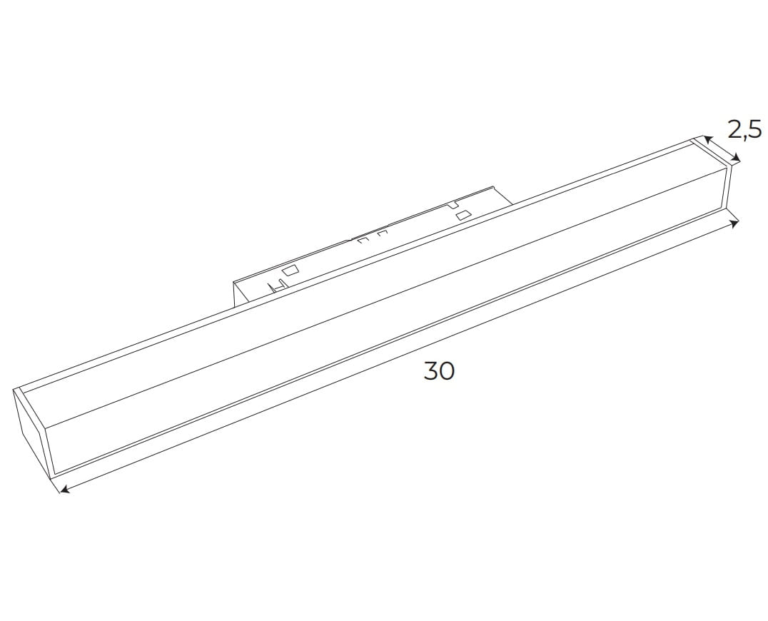Maxlight Magnetic M0001N Lampa magnetica liniara System Zigbee/Tuya 12W 634LM [4]