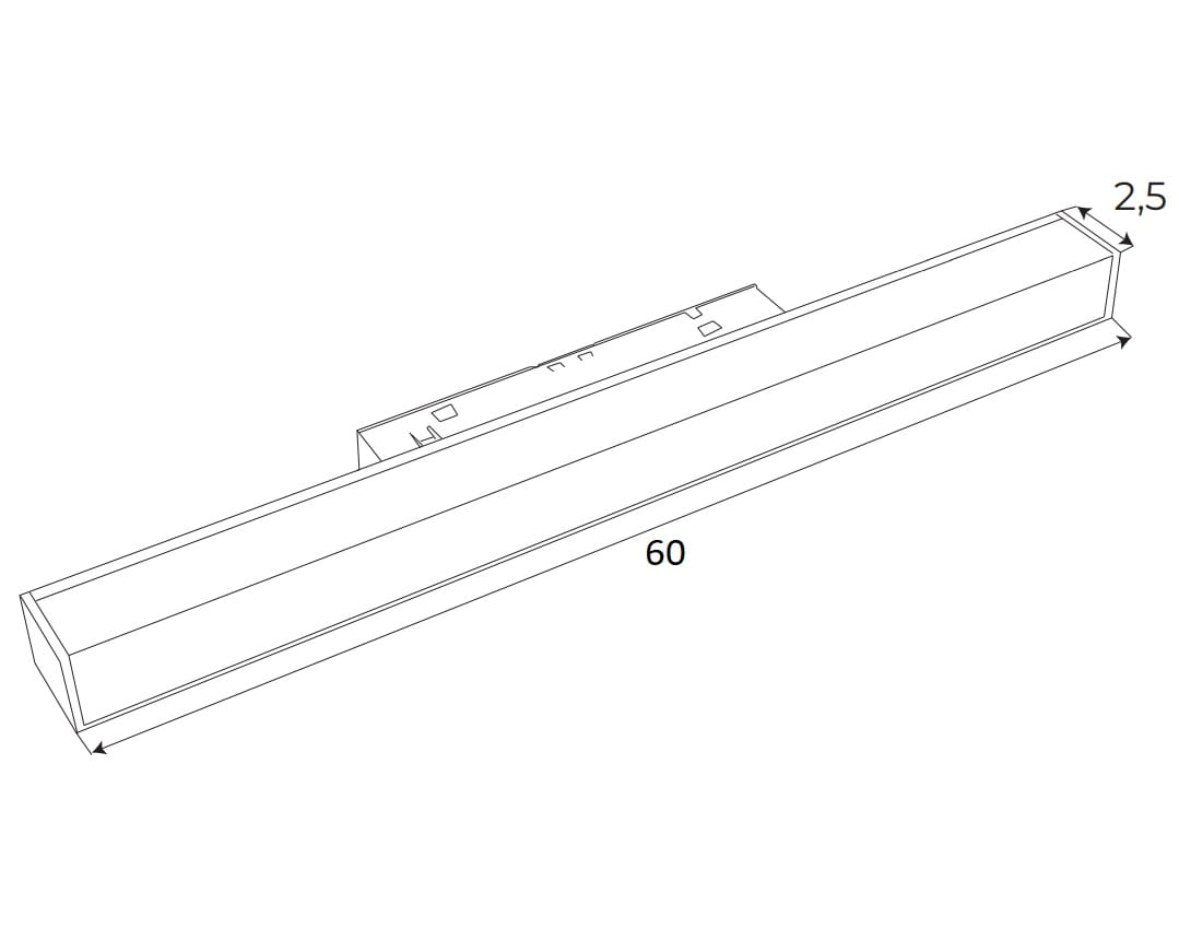 Maxlight Magnetic M0001N Lampa magnetica liniara System ON/OFF 18W 1126LM 3000K [4]
