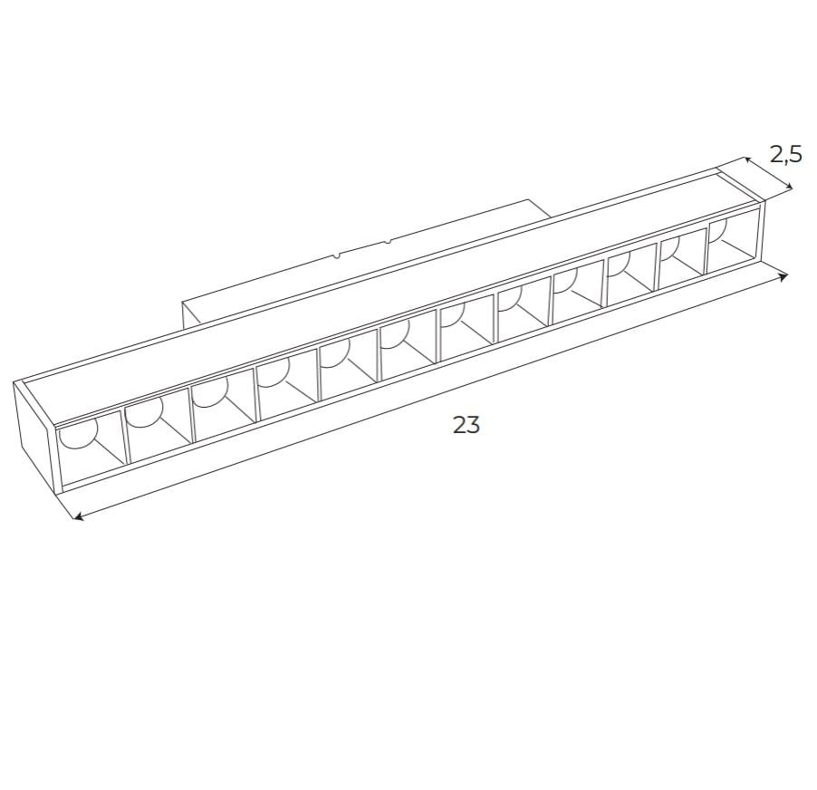 Maxlight Magnetic M0004Z Lampa magnetica liniara Punctiforma System  ZigBee/Tuya 12W 666lm 2700-5000K [5]