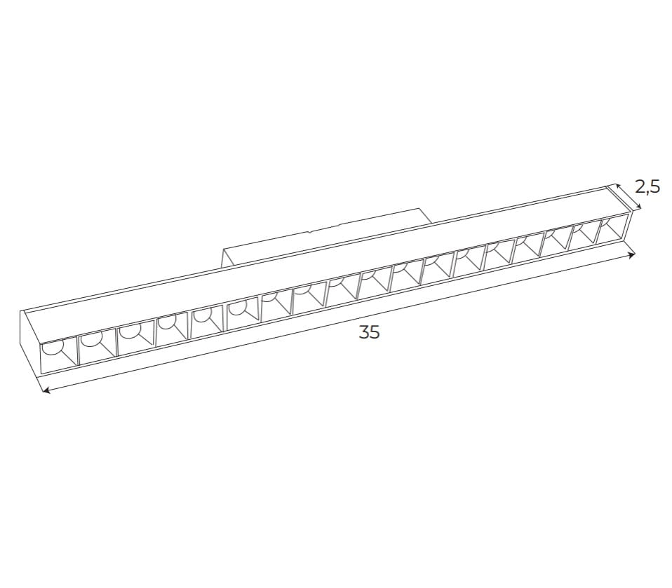 Maxlight Magnetic M0005N Lampa magnetica liniara Punctiforma System ON/OFF 18W 1049LM 3000K [4]