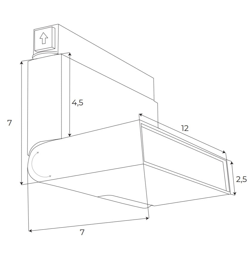 Maxlight M0007D Magnetic Linear Foldable Lamp Dali [3]