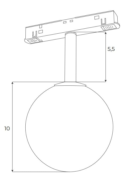 Maxlight M0016D Magnetic Fixed Globe Dali [4]